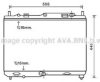 AVA QUALITY COOLING FDA2441 Radiator, engine cooling